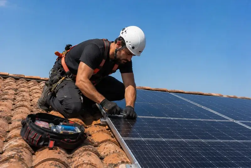 Maintenance et monitoring de panneaux solaires à Arengosse